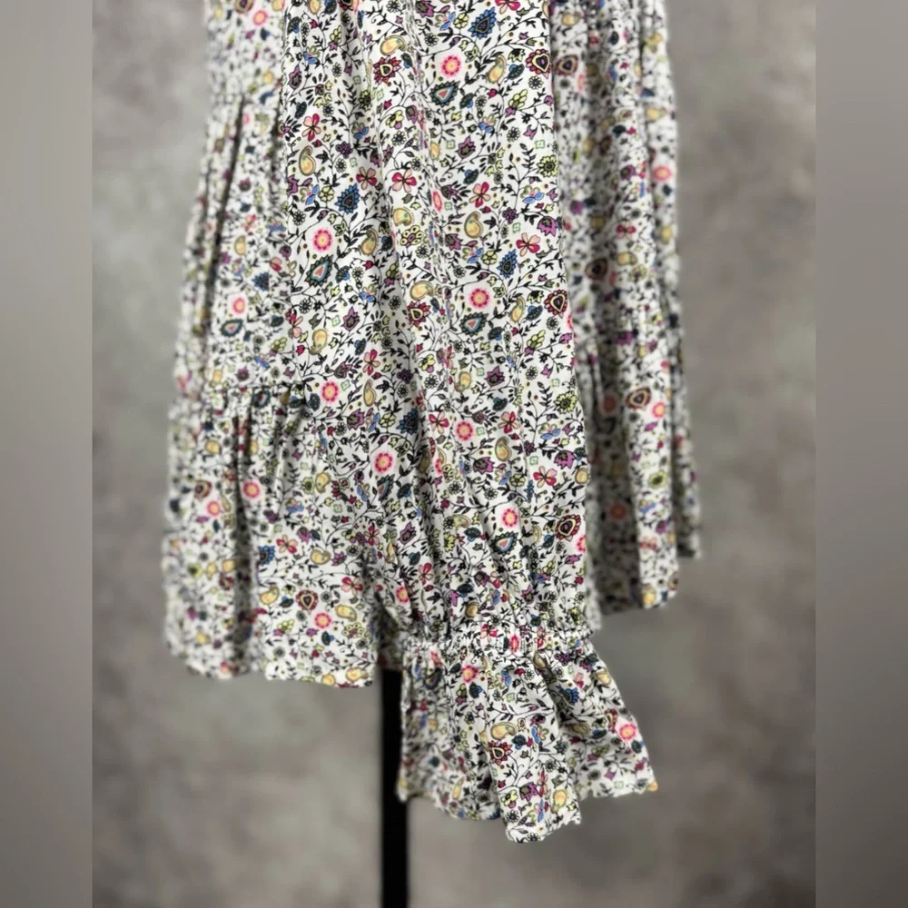 Jane and Delancey Multicolor CottageCore Floral Tunic Top Peplum size M - Picture 3 of 12